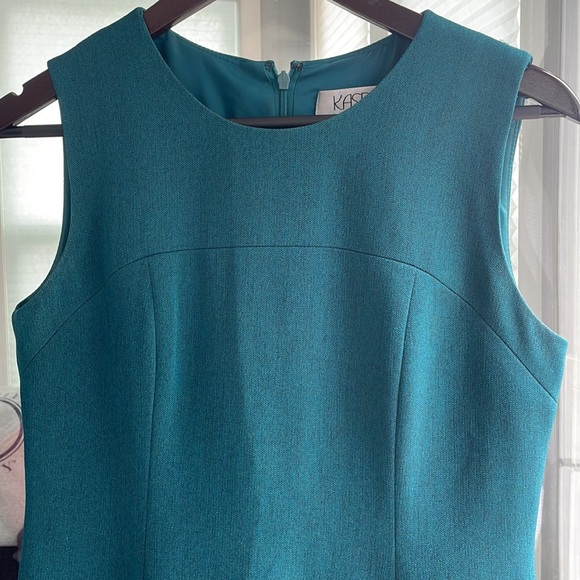 Kasper 4P green suiting sheath dress in excellent condition - Picture 3 of 4